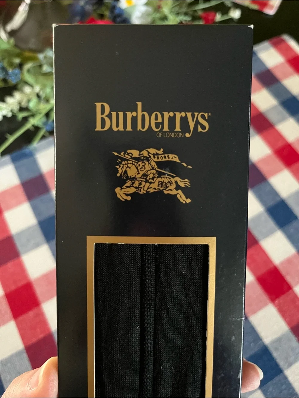 Burberrys Men’s Dress Socks (black)